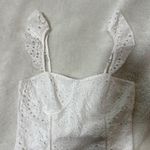 White ruffle top Photo 0