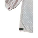 Matilda Jane  Blush Swiss Dot Sheer Mae Blouse Size S Photo 4