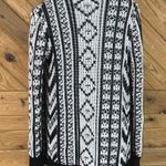 Aeropostale woman’s Small Sweater Cardigan Blazer cover up Soft knit Black White Photo 3