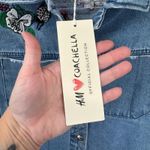 H&M x Coachella Festival Jean Jacket Womens 4 Blue Denim Embroidered NEW Photo 6