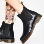 Dr. Martens  2976 YS Women’s Black Smooth Leather Chelsea Boots Size 8 Photo 0