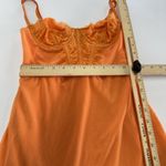 Urban Outfitters ‎ Dress Womens XS Orange Brena Lace Bustier Mini Photo 7