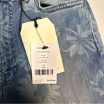 Current/Elliott Blue Floral Wide Leg Jeans Size 26 Photo 2