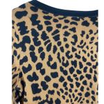 Talbots ‎ Petites 3/4 Sleeves Animal Print Crewneck Stretch Sweater Size Small Photo 5