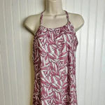 Eddie Bauer  sleeveless racerback dress pink leaf shelf bra size medium D38 Photo 7