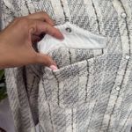 IRO Paris tweed open front shirt jacket with pearl snap buttons Photo 5