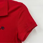 Aeropostale NWT  A87 Pique Polo Shirt Red medium Slim Photo 4