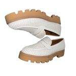 Franco Sarto NEW Balin Platform Loafer (Women) 10M, WHITE Lug Sole Photo 9