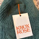 Knox Rose  Teal Cable Knit Turtleneck Sweater Photo 2