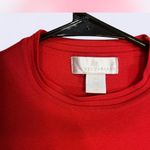 Rachel Parcell  Red Ruffled Bell Sleeve Blouse bodycon body fitting ponte top Photo 1