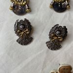 6 Pairs Vintage Christmas Ear Stud Earrings Santa Xmas Piercing Jewelry Gift Photo 3