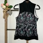 PGA Tour  Airflux 1/4 Zip Sleeveless Golf‎ Tank Black Multicolor Size Medium Photo 3