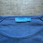 J. McLaughlin Jamey Blue Sweater Size M Button Accent Sleeves Photo 3