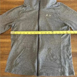 Under Armour  Gray Long Sleeve Stretch Heatgear Full Zip Mock Neck Jacket Small Photo 7