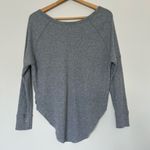 Aritzia TNA Gray Waffle Knit Thermal Long Sleeve Shirt Photo 4