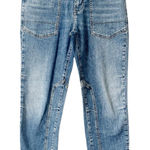 Pilcro  Anthropologie The Wanderer Mid Rise Relaxed Leg Blue Denim Jeans 2/26 Photo 0