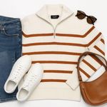 Monoprix Femme Striped Half Photo 1