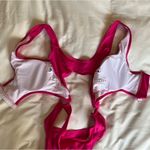 NWT Cut Out Hot Pink Zip Front One Piece Swimsuit Size XL Photo 6