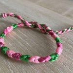 Handmade Cove Bracelet, anklet, trendy, comfortable, tie, embroidery thread, woven, gift, Photo 0