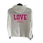 Victoria's Secret “Love Angel” Zip Up Hoodie Sweatshirt Long Sleeve White Sz S Photo 1