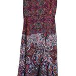 Maeve Anthropologie Violetta Floral Flare Skirt Sundress Midi Colorful Boho Sz 4 Photo 2
