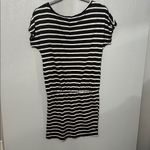 Xhilaration  Black & White Striped Casual Dress Photo 3