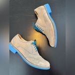 Cole Hann Beige Loafers with Blue Soles sz 8 preppy office casual Tan Photo 1