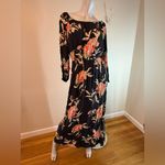 Billabong Off The Shoulder Multicolor Floral Crystal Ball Maxi Dress Large Photo 2