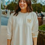 Disney Parks Spirit Pixie Dust Metallic Jersey Long Sleeve Shirt in Cream Photo 0