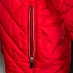 Lands' End Jacket- Winter Coat- Vibrant Red- Zippered jacket with side pockets Photo 4