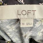 Loft dark gray all over print keyhole top size XS Photo 5