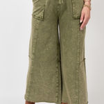 Ivy Jane  wide leg cotton pants comfort and joy knit easy pants Photo 0