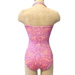 La Blanca Swimsuit One Piece Slimming Strapless Abstract 4 6 Photo 2