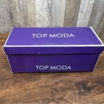 Top Moda  Size 11 Fuzzy Top Open Toe Slides Photo 9