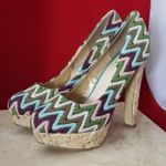 Diba Girl High Heels Multicolored Zig Zag Photo 0