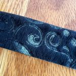 WCM New York Black Leather Calf Hair Abstract Design Belt 34" Circular Buckle Black Photo 8