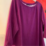 H by Halston  3x Maroon Purple Crew neck Top Shirt Cotton Blend Photo 1