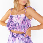 Show Me Your Mumu NWOT Tie Dye Purple Pink Keen Crop top size Small Photo 0