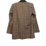 Buckle Gimmicks BKE Brown Plaid Tweed Blazer Women Size S Double Breasted Velvet Lapel Photo 1