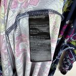 Chico's  Ruched Sleeve Midi Dress Size 2 Large Multi Paisley Floral Stretch Office Photo 8