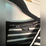 Armani Exchange  striped short sleeve peplum top Sz XL Photo 2