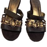 Anne Klein Akorian iFlex Brown/Bronze Leather Flex Slide Sandals Size 7.5 Photo 3