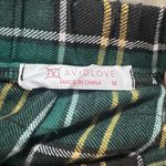 Sexy Sheer Mesh Bodysuit with Plaid Skirt Black Size M Photo 10