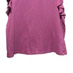 Bishop and Young  Uptown Flutter SleeveTee Shirt Size Large in Raspberry Photo 3