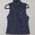 Patagonia Womens Los Gatos Fleece Vest Blue Full Zip Pockets Mock Neck S Photo 11