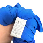 ALC Frank ALC A.L.C. Izzy ll Mini Dress Long Sleeve‎ Cut-Out Silk Georgette Blue Size 12 Photo 13