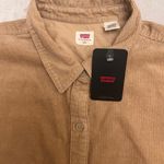 New Levi's Women's Corduroy Remi Utility Shirt In Brown Ice Coffe Size 2XL NWT Photo 10