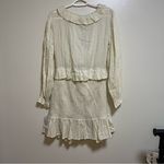 ASOS  Light Green Mini Dress Ruffle Long Sleeve Swiss Dot Boho Spring Cottagecore Photo 10