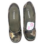 Vintage y2k early 2000s Deadstock Camouflage Wedge Shoes Green Size 8 Photo 1