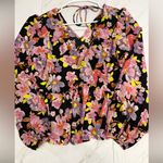 VERO MODA NWT Lucia Long Sleeve Floral Blouse with tie back size M Photo 1